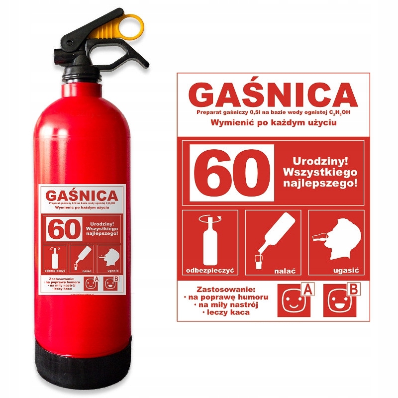 

Gaśnica Na 60tkę Schowek Butelka Alkohol