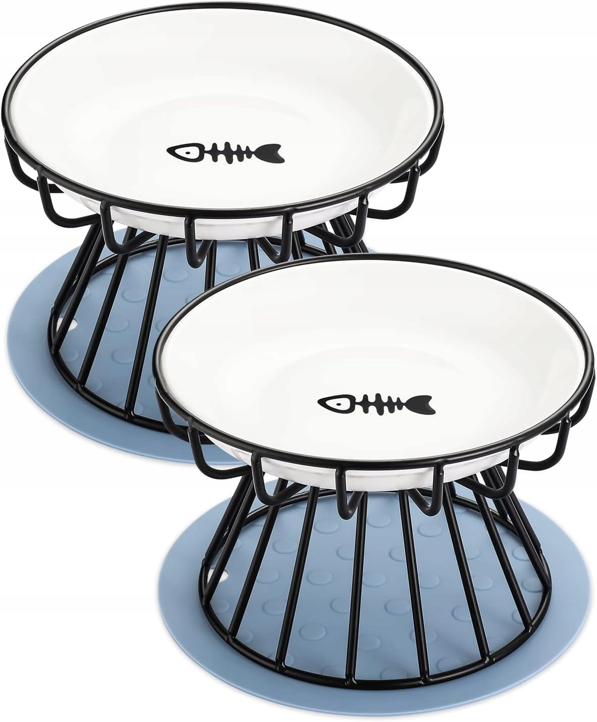 Levně Sada dvou misek na krmení Dorakitten keramika 300 ml