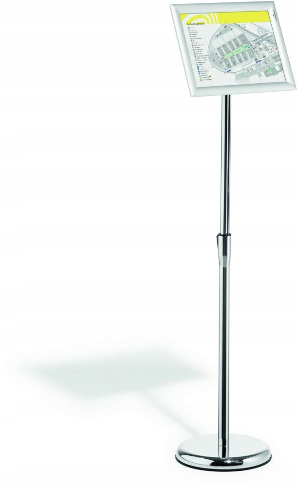 STOJAK REKLAMOWY PODŁOGOWY Z RAMĄ ZATRZASK A4 TELESKOPOWY Durable 112,5 cm Marka Durable
