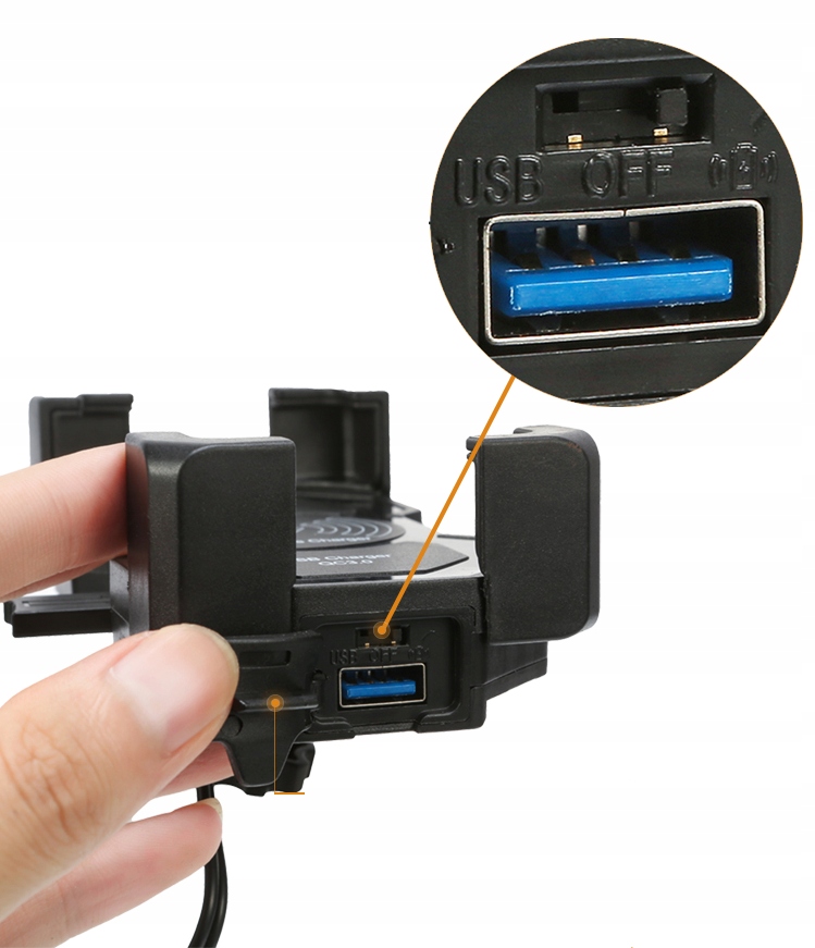 ДЕРЖАТЕЛЬ ТЕЛЕФОНА ЗАРЯДНОЕ УСТРОЙСТВО ИНДУКЦИИ 15W USB QC3.0