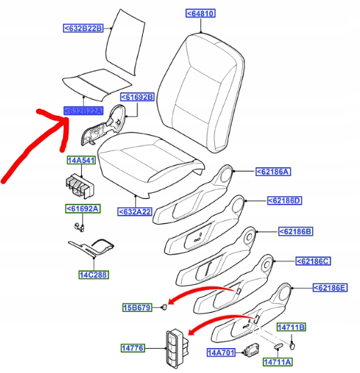 PODUSZKA ROZGRZEWAJĄCA FOTELE PRZÓD SMAX MONDEO