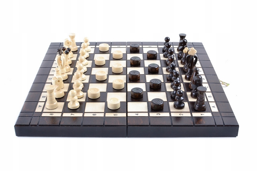 SZACHY + WARCABY Szacho-Warcaby Klasyczne 35cm Lux Nazwa Szachy warcaby Duze 35cm