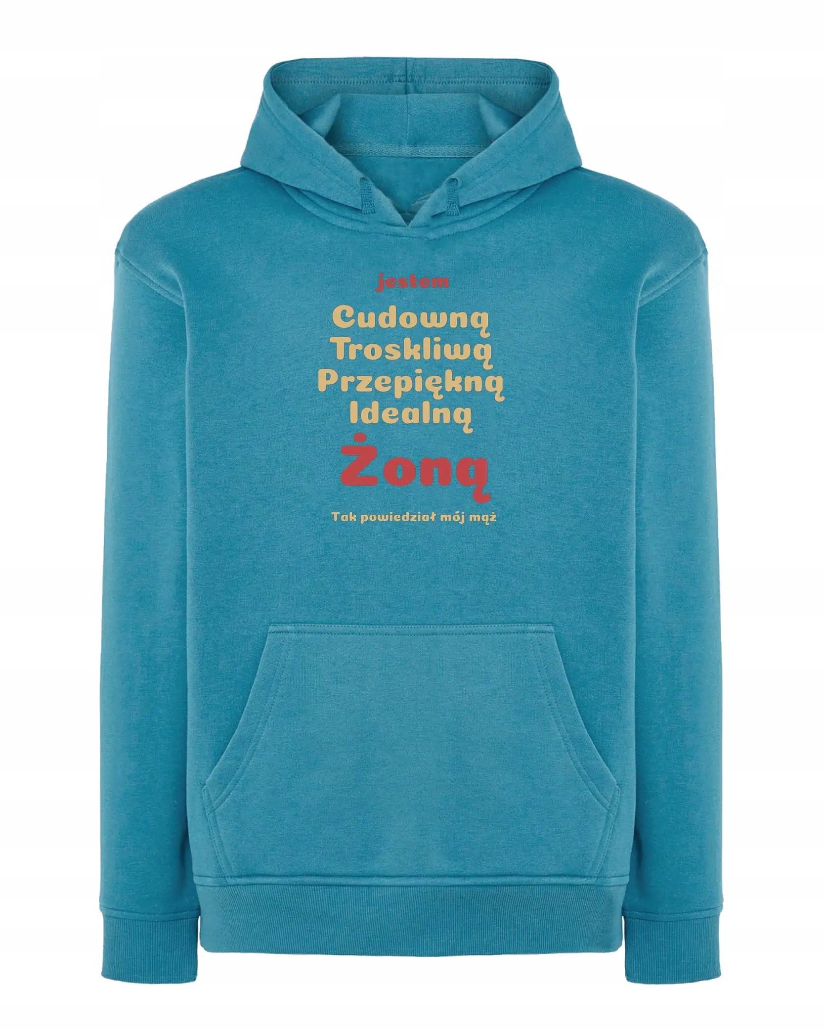 Mikina s kapucí Dárek pro manželku Vlastnosti Směšná Modrá XL