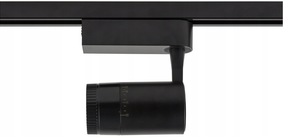 REFLEKOR NA SZYNOPRZEWÓD 7626 PROFILE ZOOM LED 9W REFLEKTOR SZYNOWY Maksymalna moc pojedynczego źródła światła 9 W