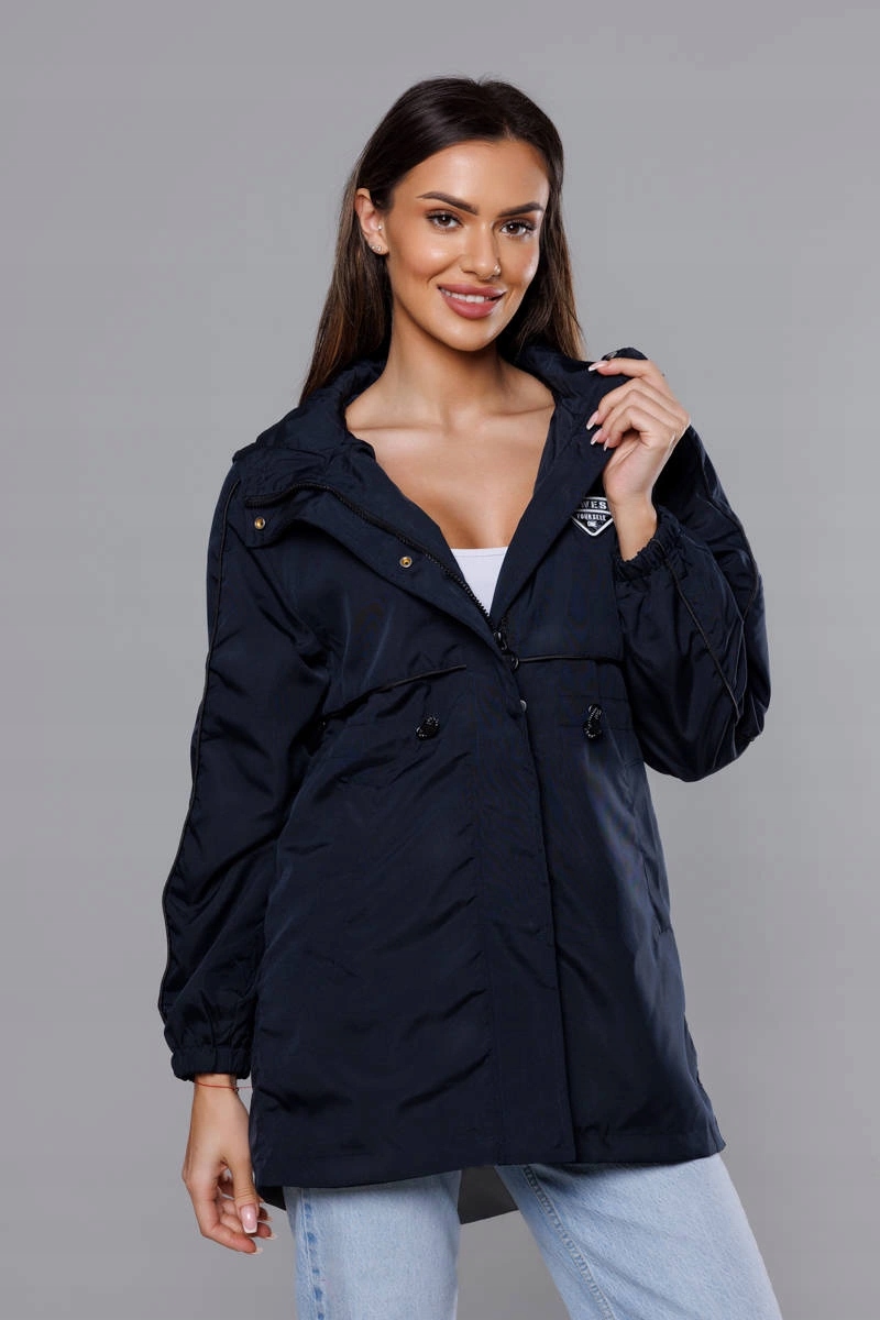 Bunda S Kapucí B8119 Námořnická Modrá XXL (44)