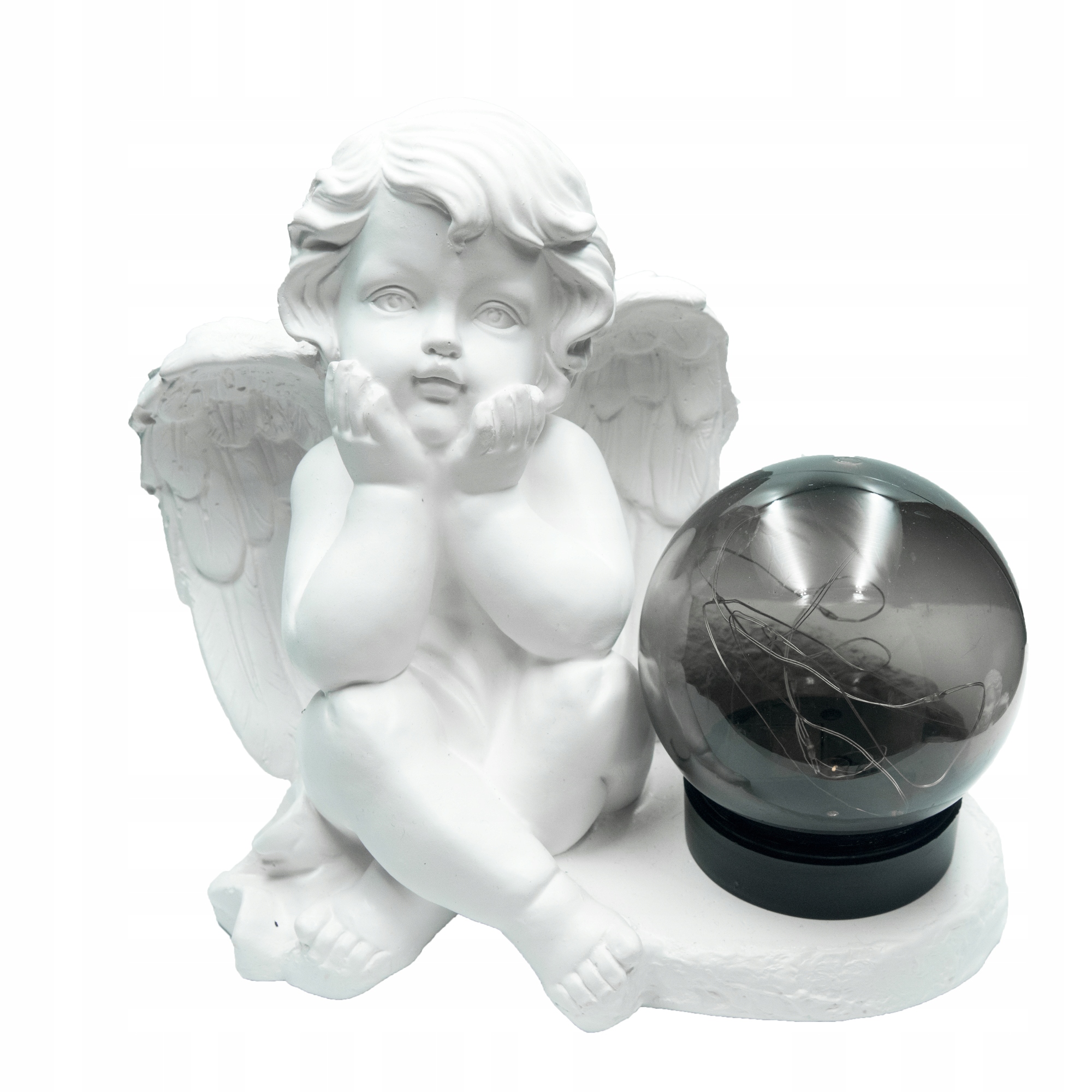 ZNICZ GIPSOWA FIGURKA NAGROBNA LAMPA SOLARNA LED Marka Decortrend