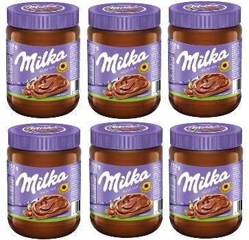 6x 350g Milka Hazelnut krem orzechowy Zgrzewka