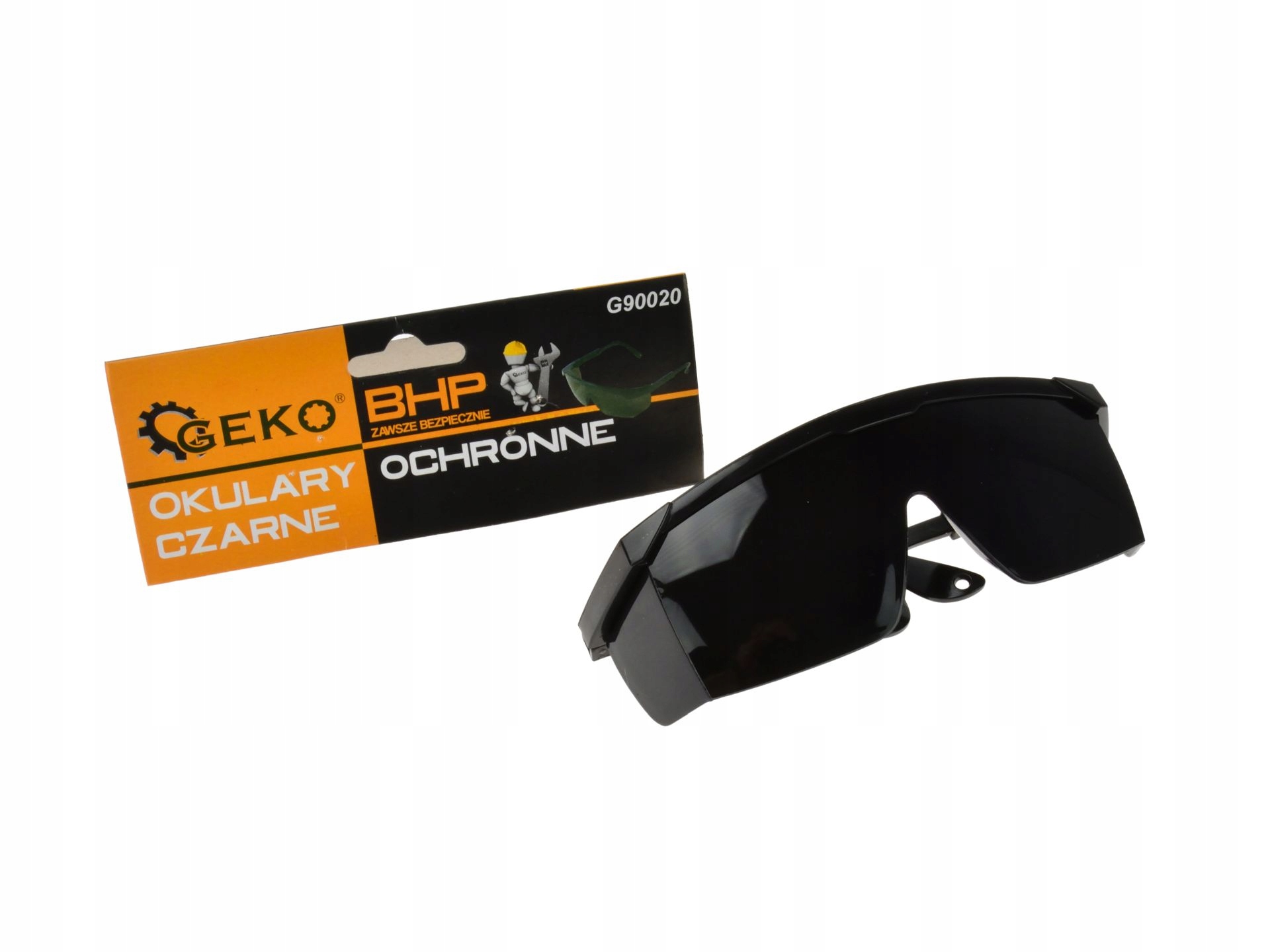 Okulary ochronne czarne GEKO G90020