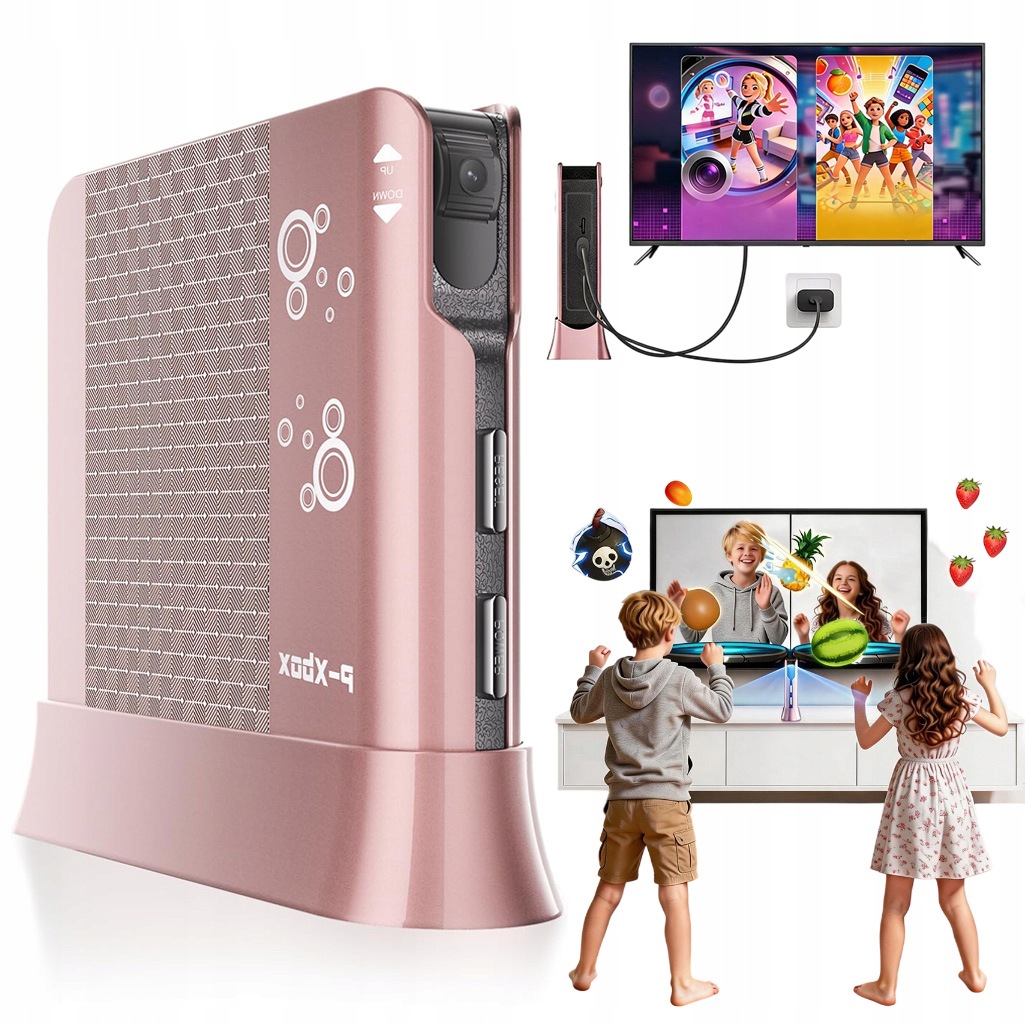 Konsola Bezprzewodowa Retro Hdmi Gry Ruchowe +2 Pady Dla Dzieci 21 Gier