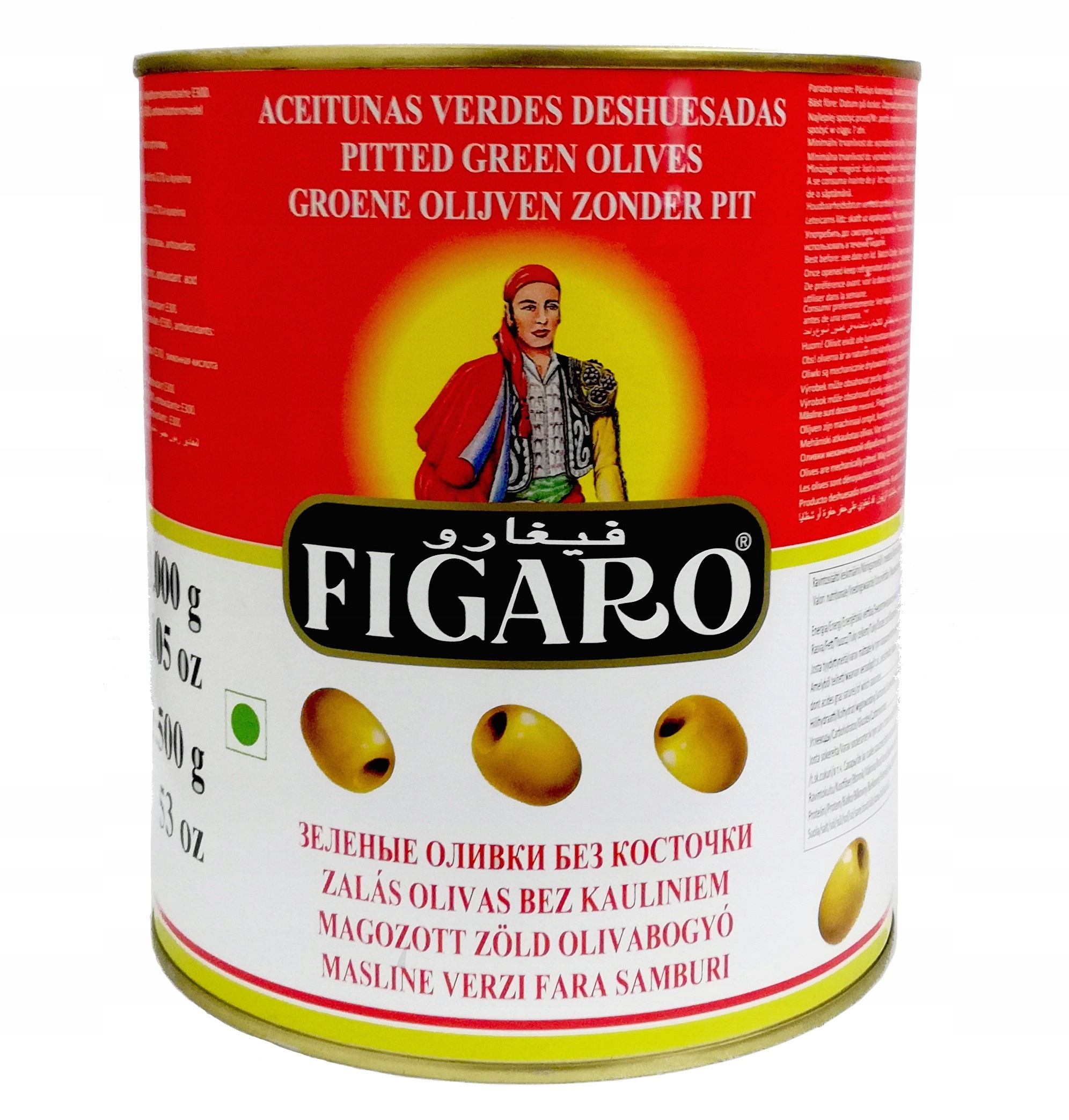 Levně Olivy Figaro španělské zelené 3000 g