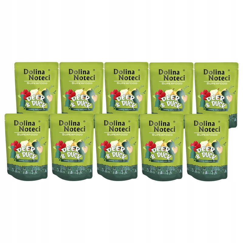 Vlhké krmivo pro psy Dolina Noteci Superfood jelen a kachna 10 x 300 g