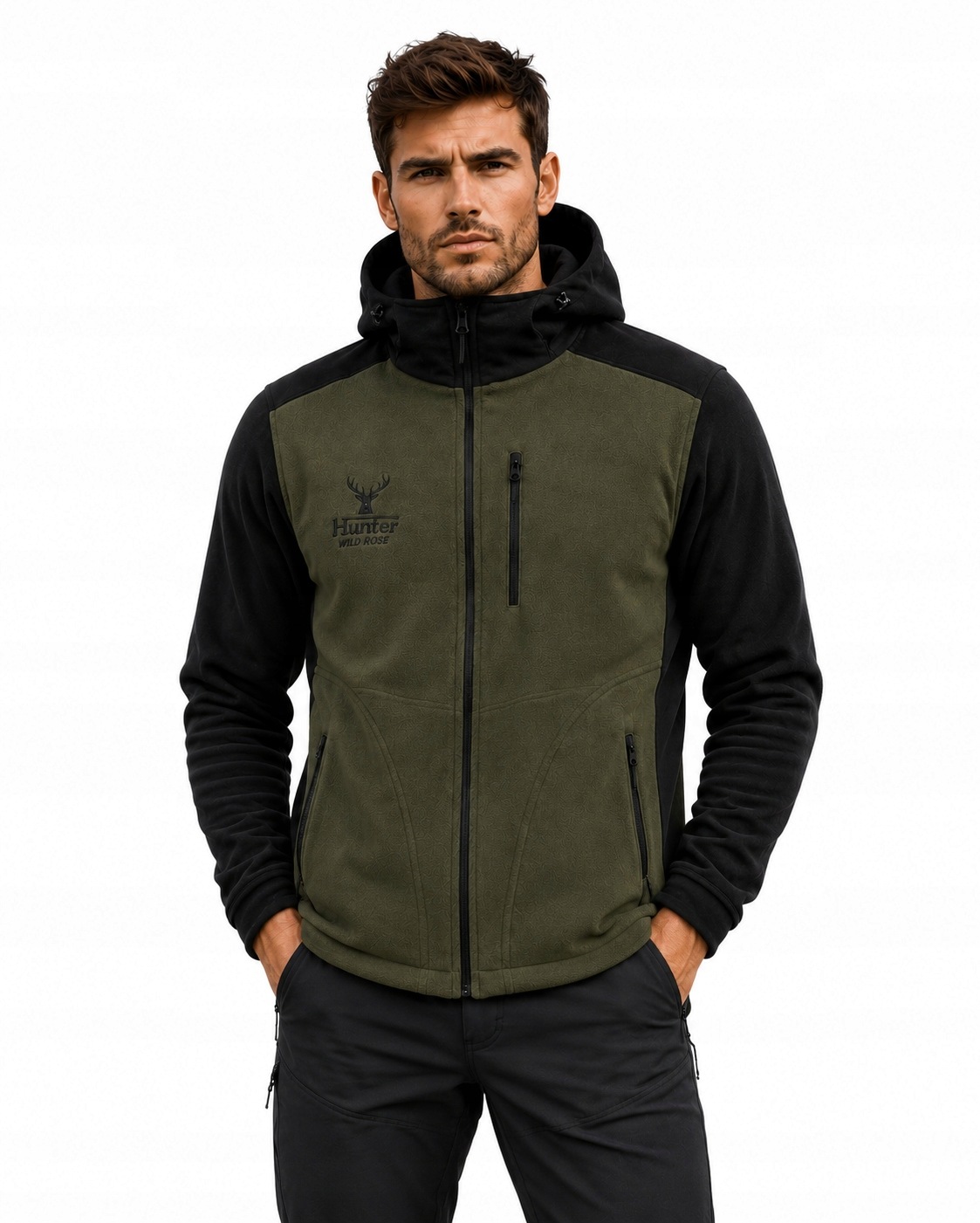 Teplý Pánský Lovecký Fleece Hybridní na lov Polský Výrobek L