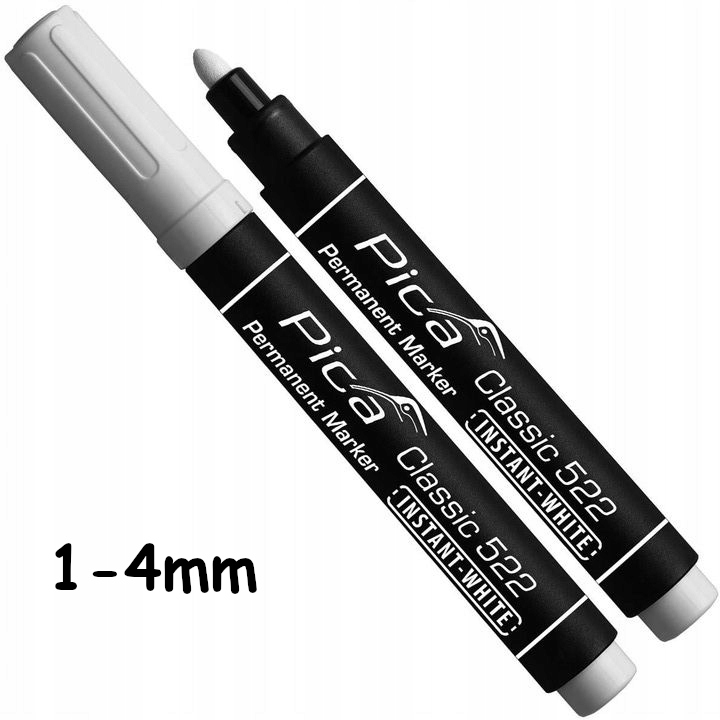 

Pica 522 Uniwersaln Marker Permanent Biały 1mm-4mm