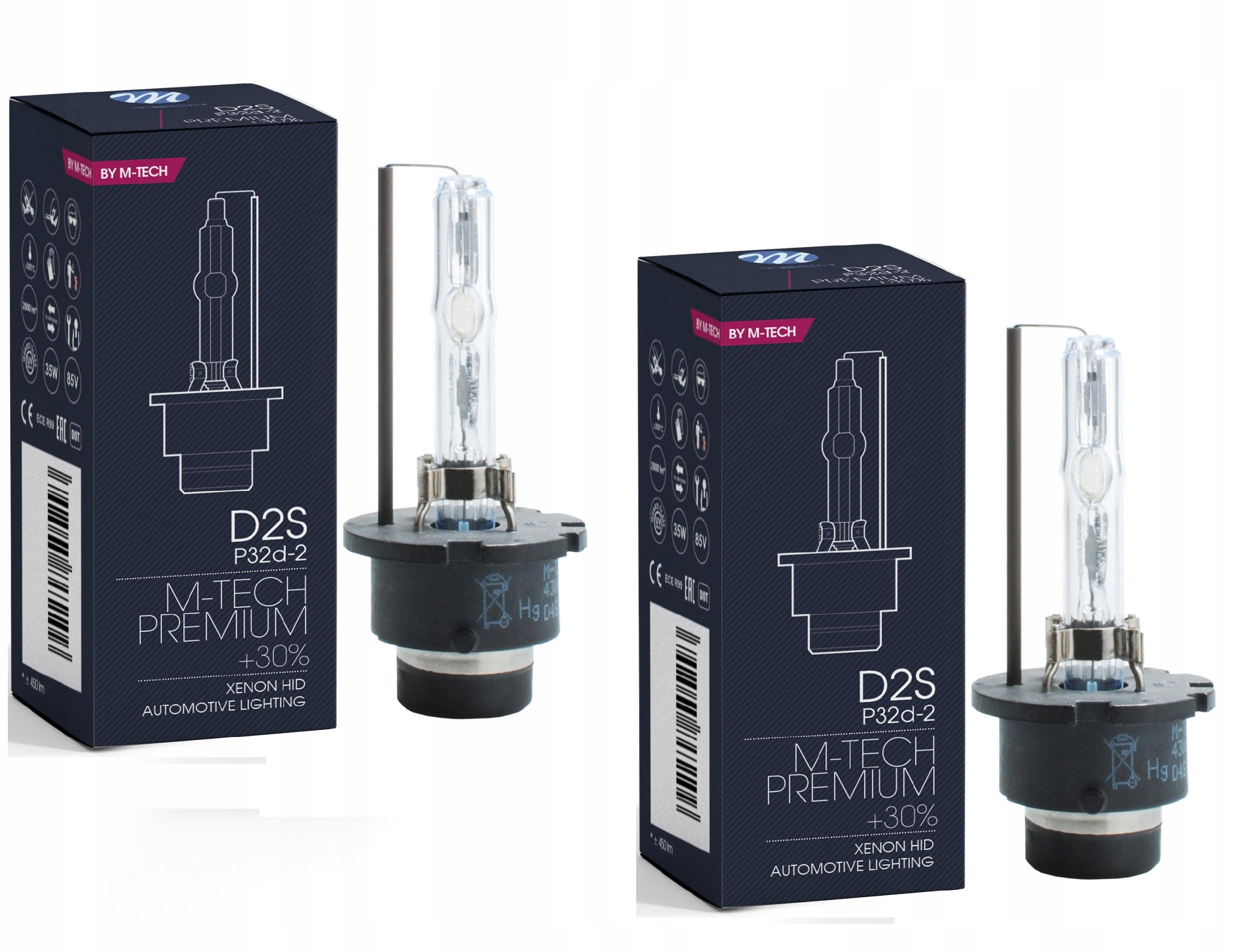 

2x D2S 5000K +30% Światła Xenon Premium Biała barw
