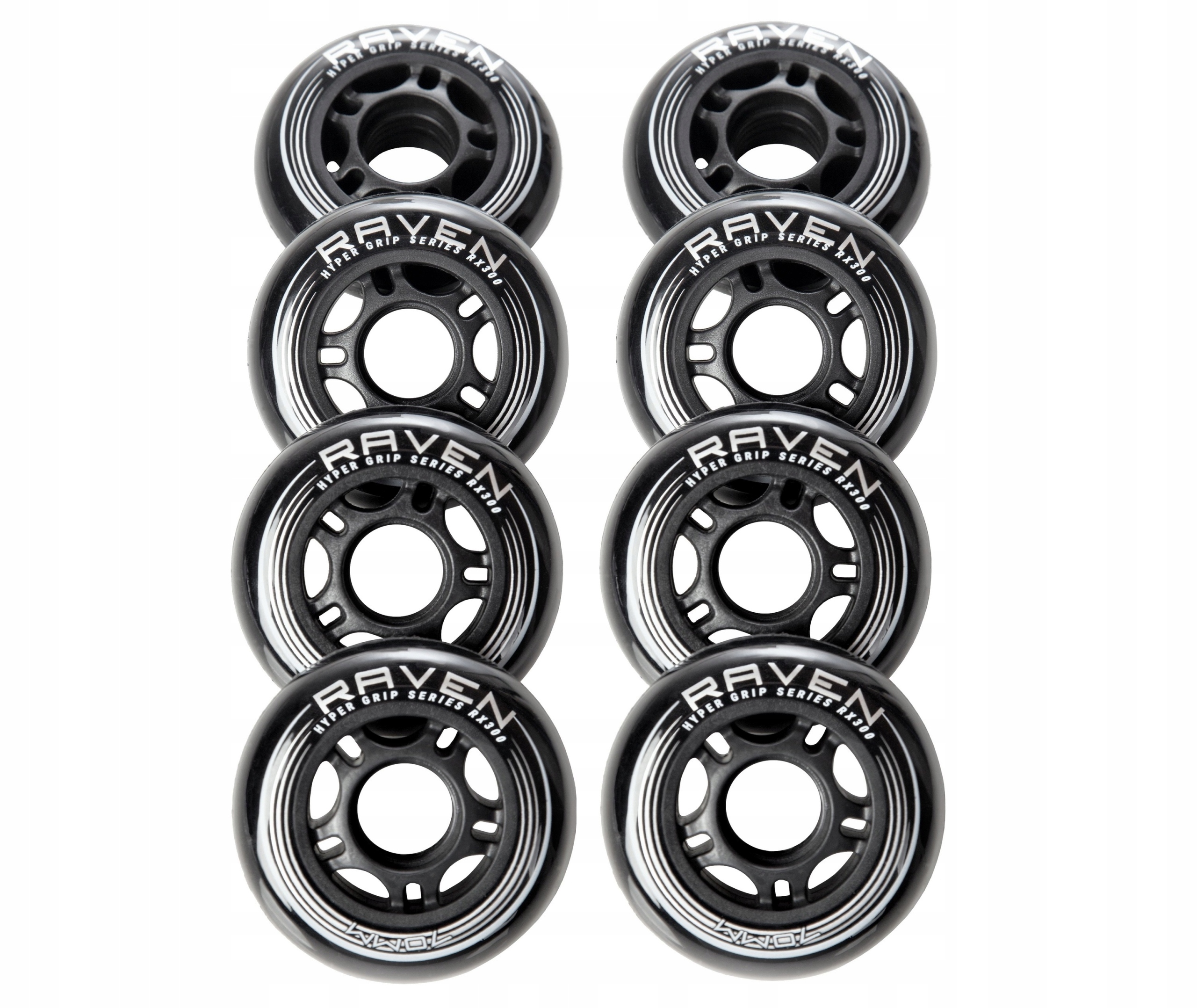 8x Kółka do rolek czarne 76mm + 16x Łożyska RAVEN Abec7 Średnica kół (mm) 76 mm