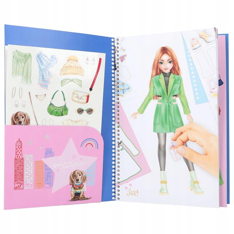 TOP MODEL SZKICOWNIK DRESS ME UP MODA +NAKLEJKI Kod producenta 12724