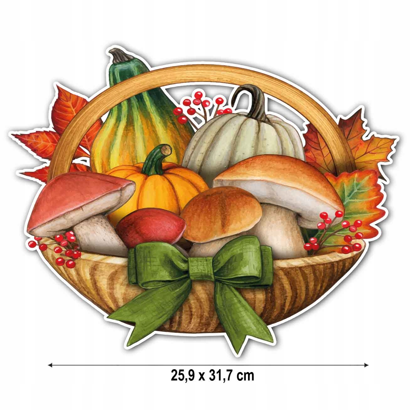 Dekoracja jesienna Jesienny kosz jednostronna EAN (GTIN) 5906501051679