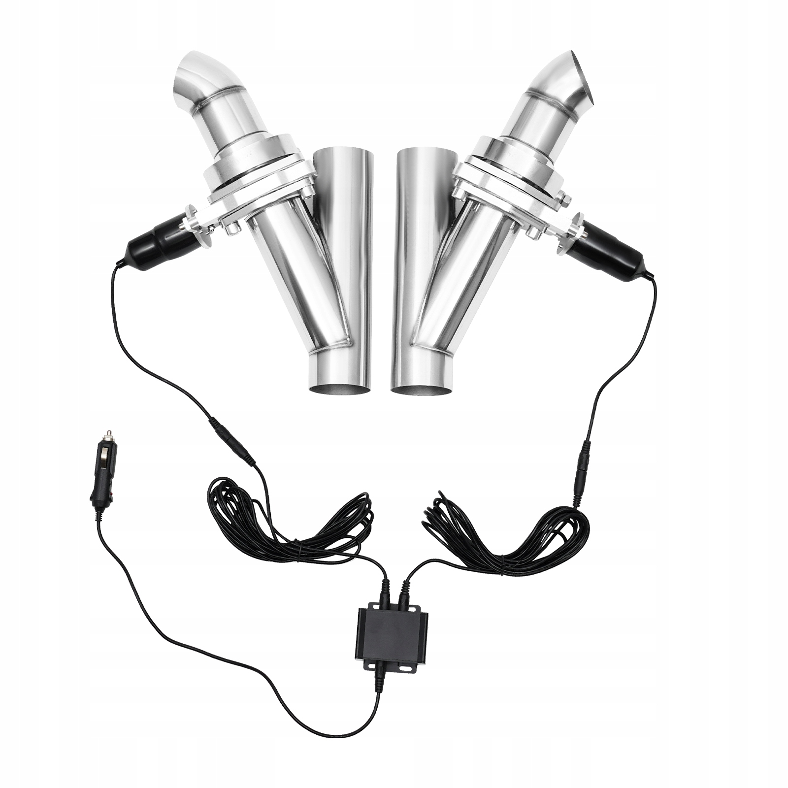 Výfuková Klapka 12V 63MM Dual Valve S Dálkovým Ovládáním