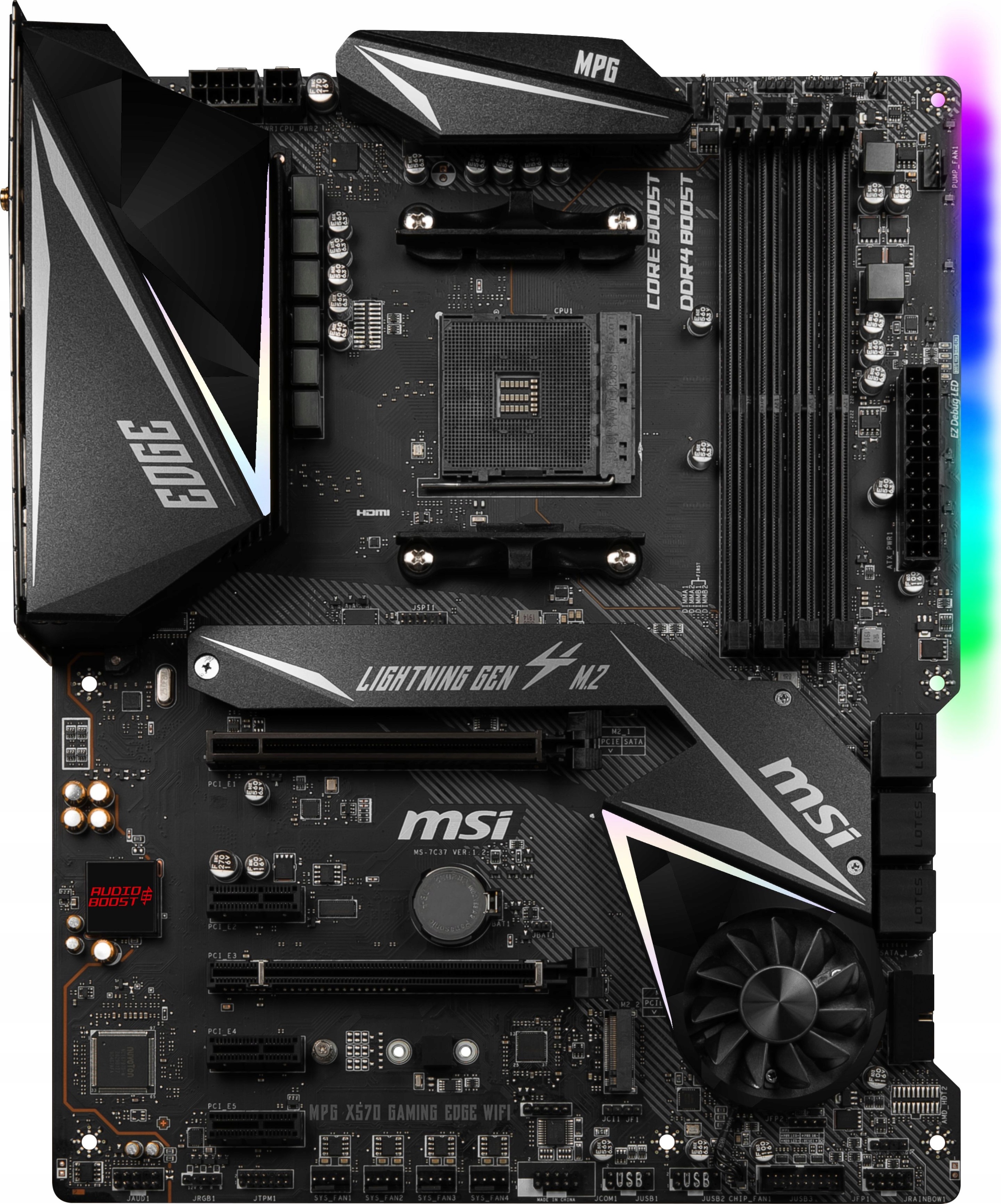 Płyta Główna Pc Msi X570 Edge Wifi MS-7C37 Amd X570 AM4