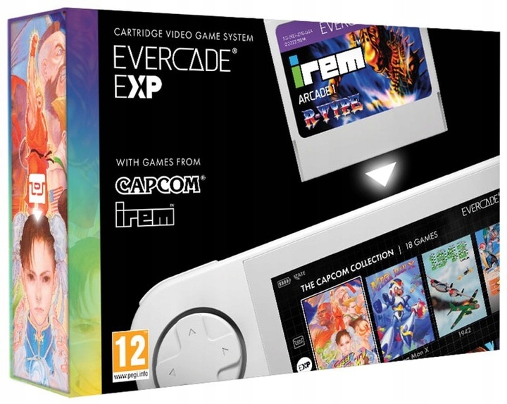KONSOLA EVERCADE EXP 4,3'' LCD GRY CAPCOM + IREM NOWA