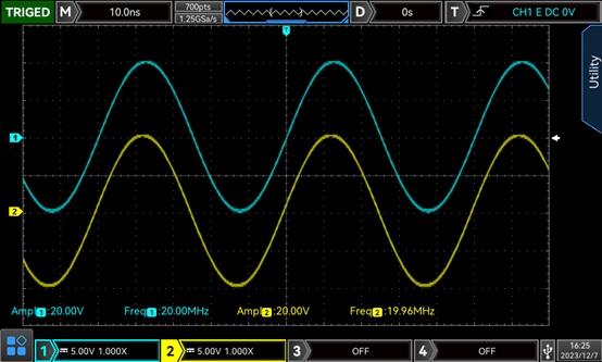UTG2122X zaawansowany generator funkcyjny 2x120MHz 1,25GSa/s 16bitów Uni-T Marka Uni-T