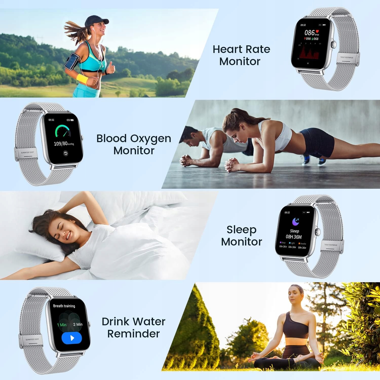 Smartwatch zegarek Motsfit P72 Kod producenta 3456