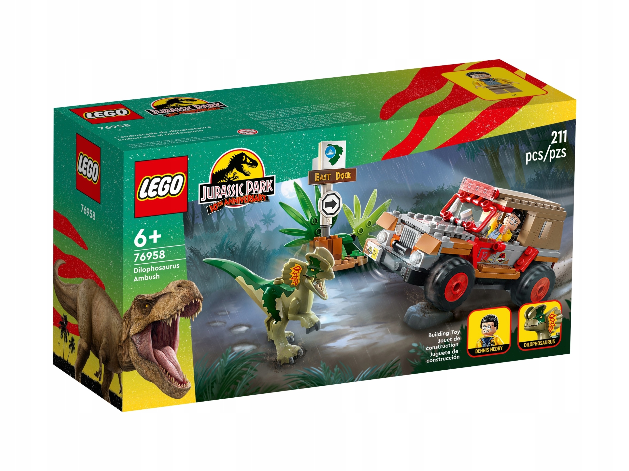 Lego Jurský svět 76958 Přepadení dilofozaura Nové