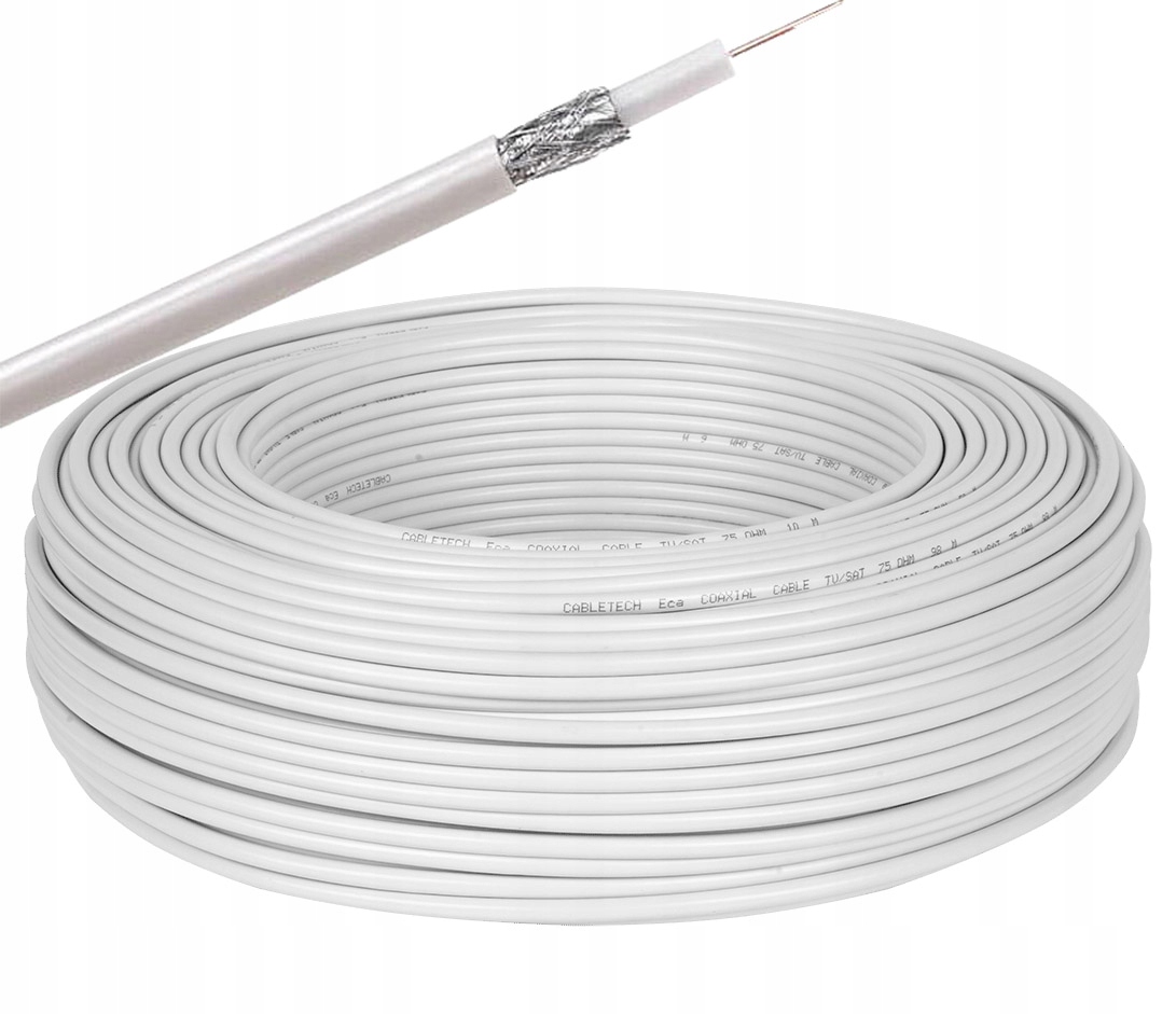 

Koncentryczny Kabel Tv-sat Cu+cu Cabletech 1SZT=1M