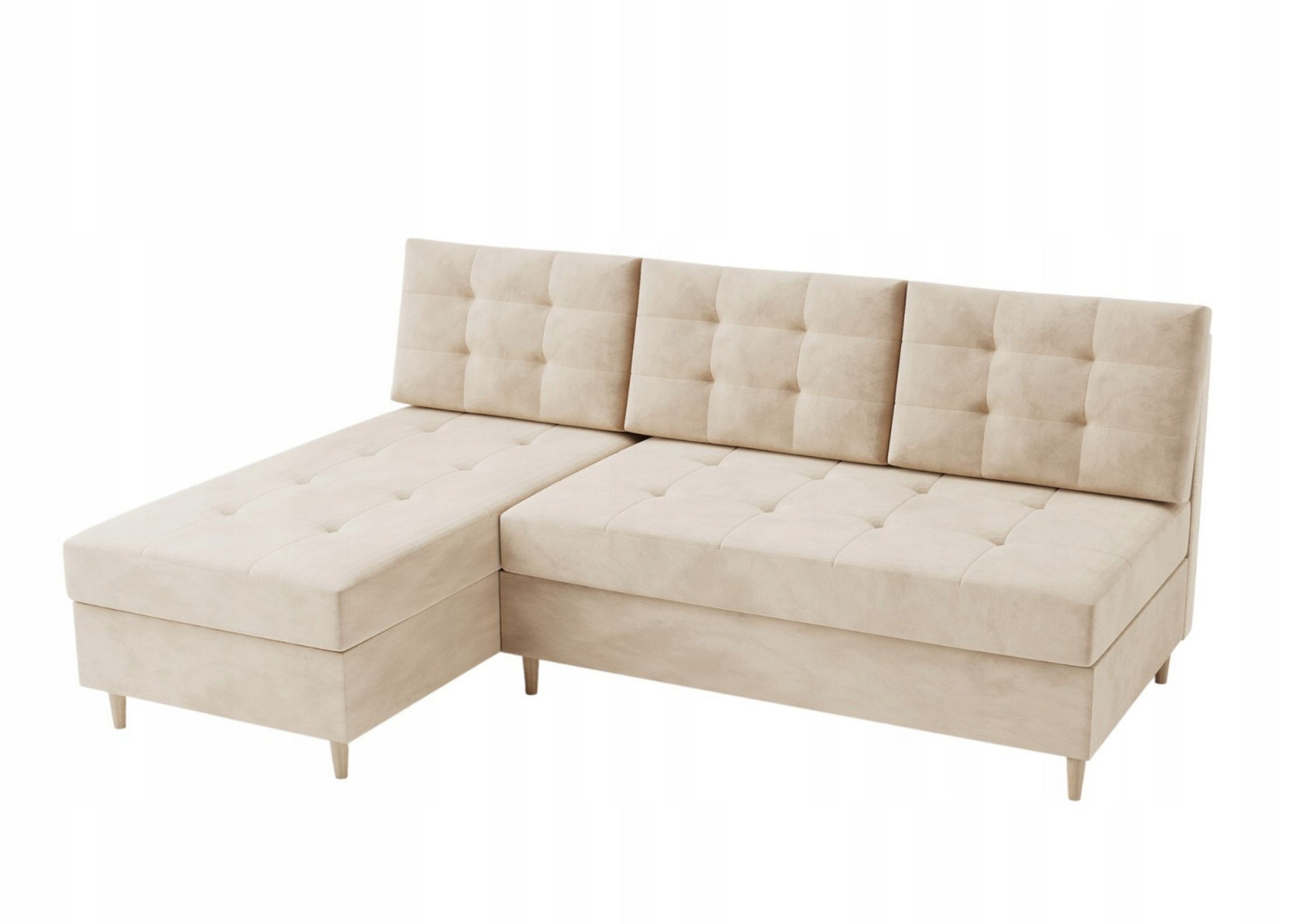 Mały skandynawski pikowany narożnik PERO 200x140 Marka Allmeblo