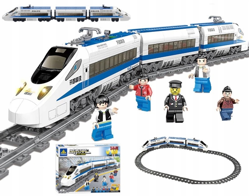 

Klocki Pociąg Pasażerski Pendolino Światła Led 474