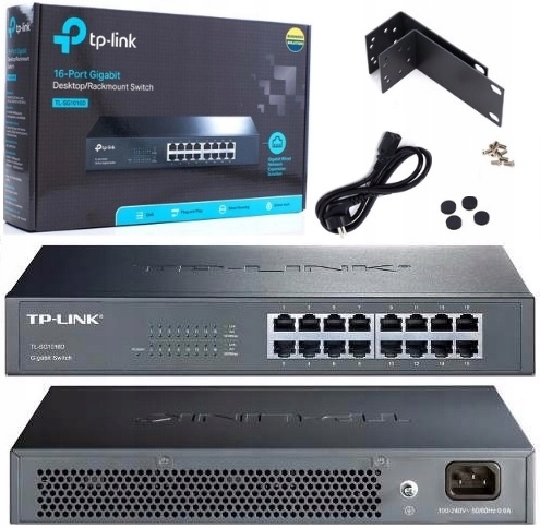 

Tp-link Switch 16 portów 10/100/1000Mbs TL-SG1016D