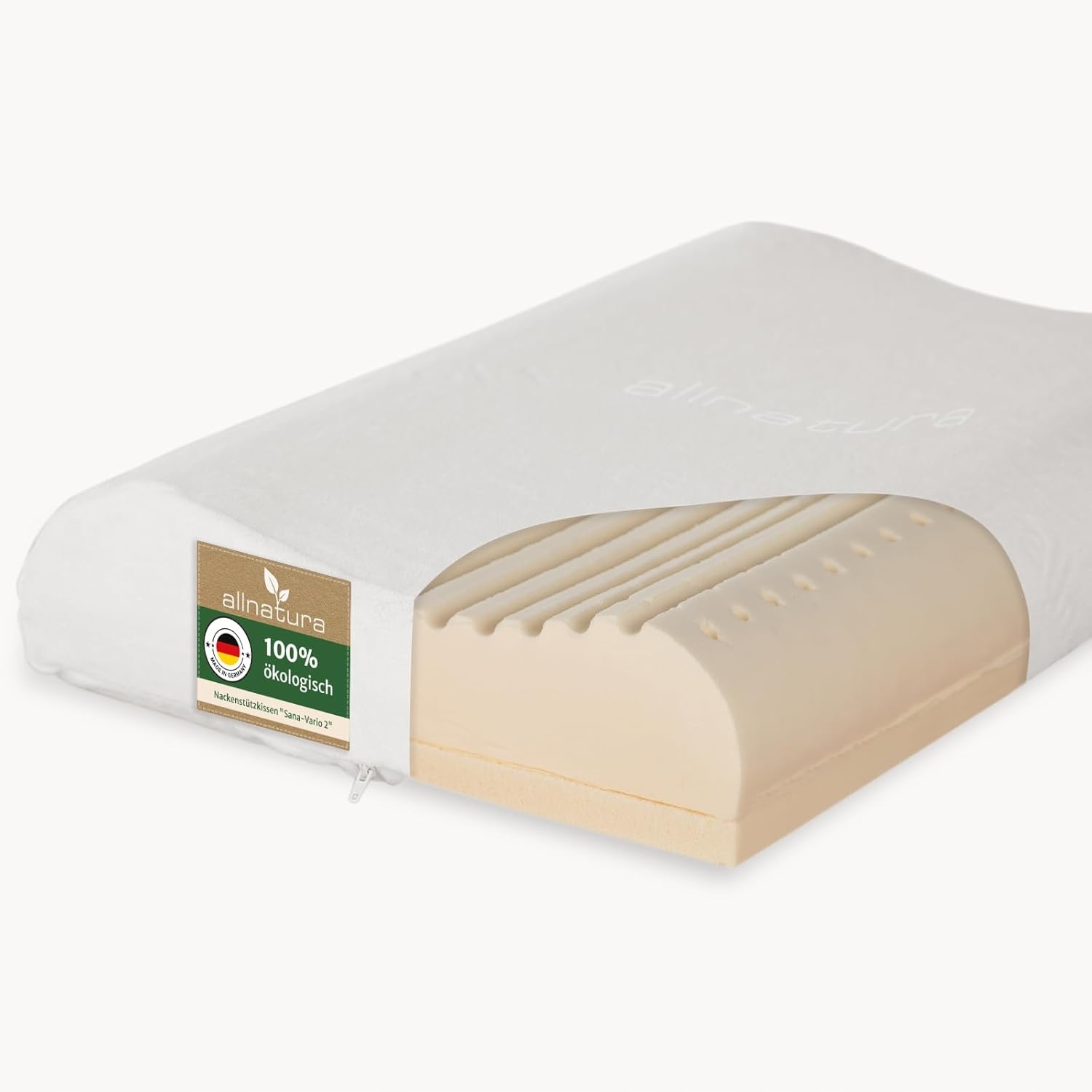 Ortopedický vankúš Allnatura Sana-Vario 2 40 x 60 cm, latexový, nastaviteľný