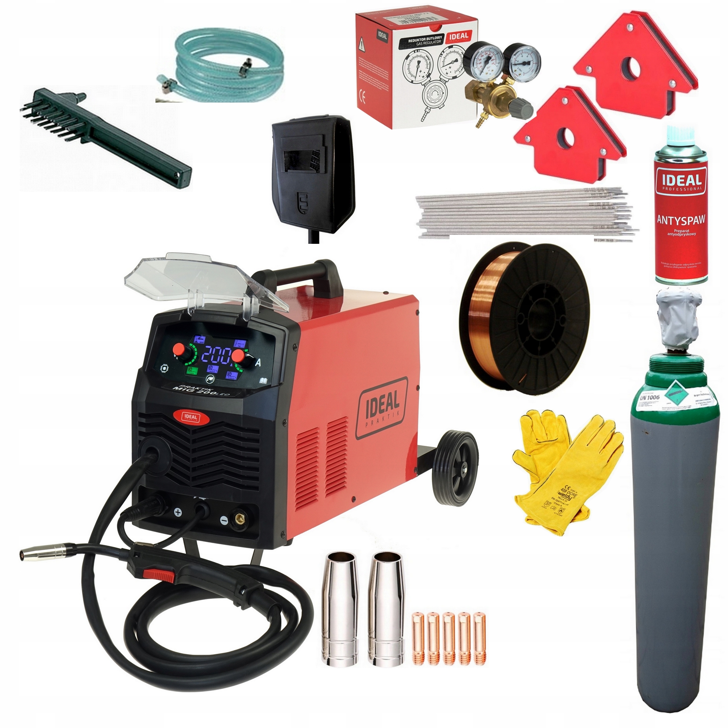 Spawarka Migomat Migmmatig Praktik Mig 200 Synergia Led Ideal Zestaw Butl