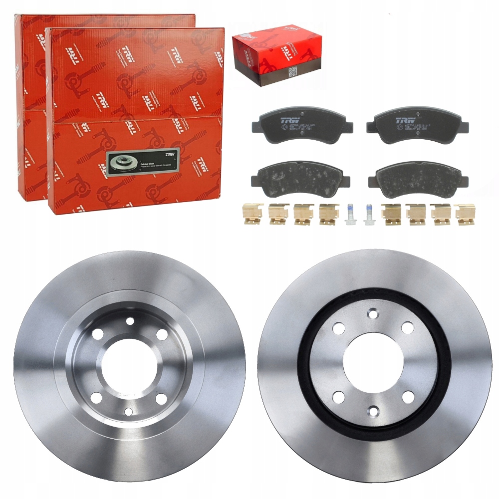 DF4184 - TRW ДИСКИ + КОЛОДКИ ПЕРЕДНИЕ PEUGEOT 2008 И 206 207 208