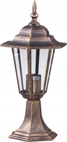 Stojací zahradní lampa zlatá Kaja Standard K-5009S Černá/zlatá