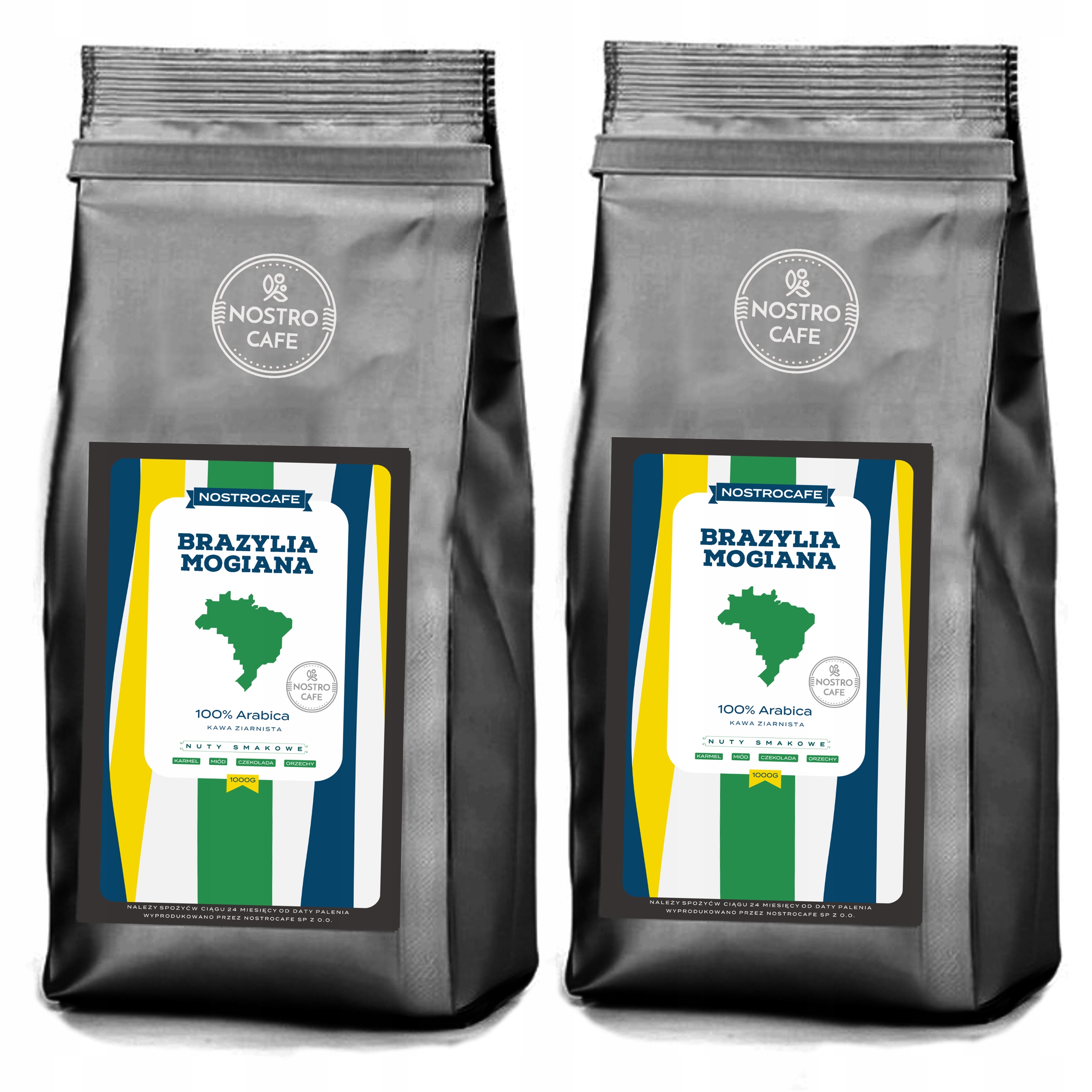 Levně Káva Zrnková 2KG Brazílie Mogiana Čerstvě Pražená