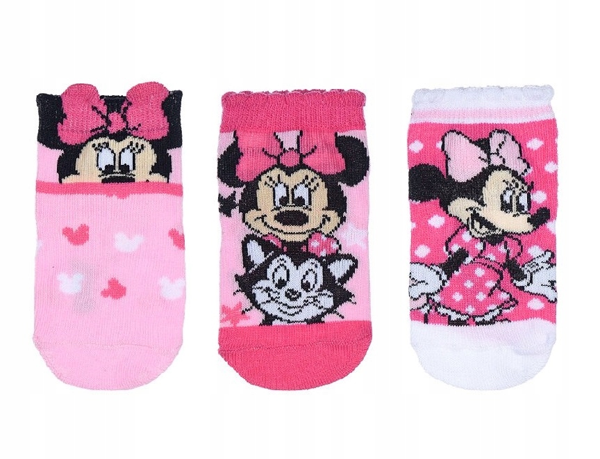 

Skarpetki niemowlęce Minnie Mouse 3-pak R68/74