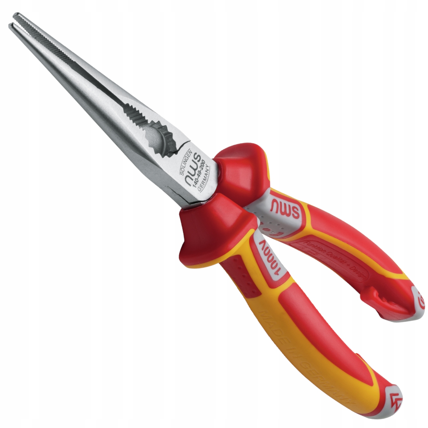Nws Szczypce izolowane długie półokrągłe proste 170mm Vde 140-49VDE-170