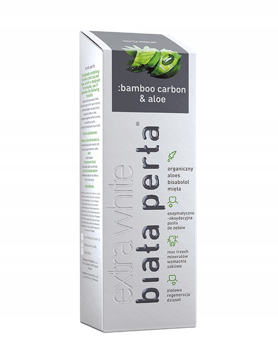 

Biała Perła, wybielająca, węgiel z bambusa, 75 ml