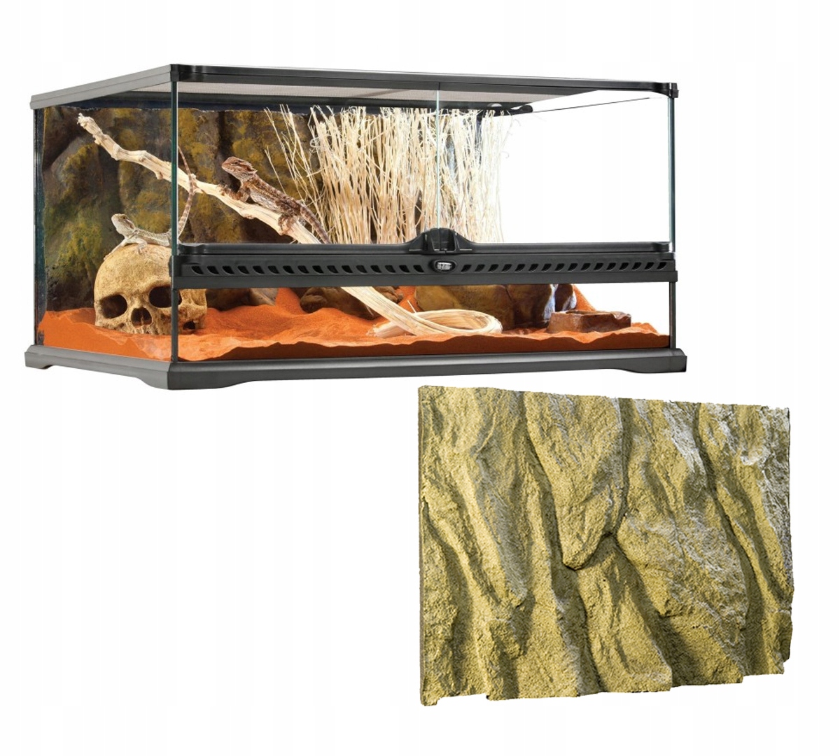 EXO TERRA TERRARIUM SZKLANE LARGE 90X45X45 HAGEN 13117245457 Allegro.pl