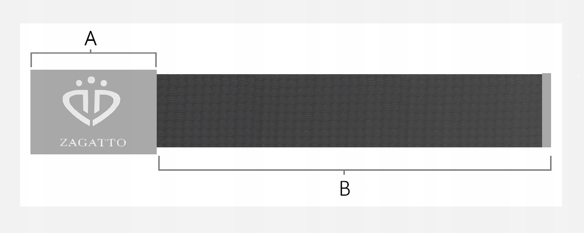 ZAGATTO Zestaw 2x pasek męski parciany pas 2 w 1 Maks. szerokość 4 cm