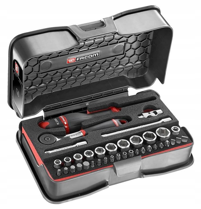 R.161-6M6 - ZESTAW NASADEK 1/4" W KASECIE 5,5-14 MM WKŁADKA PIANKOWA FACOM