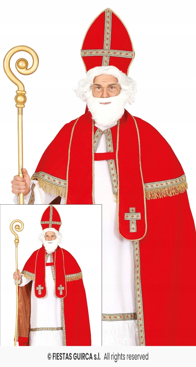 Kostým Biskup Mikuláš Převlek Mikuláše Mikuláš M