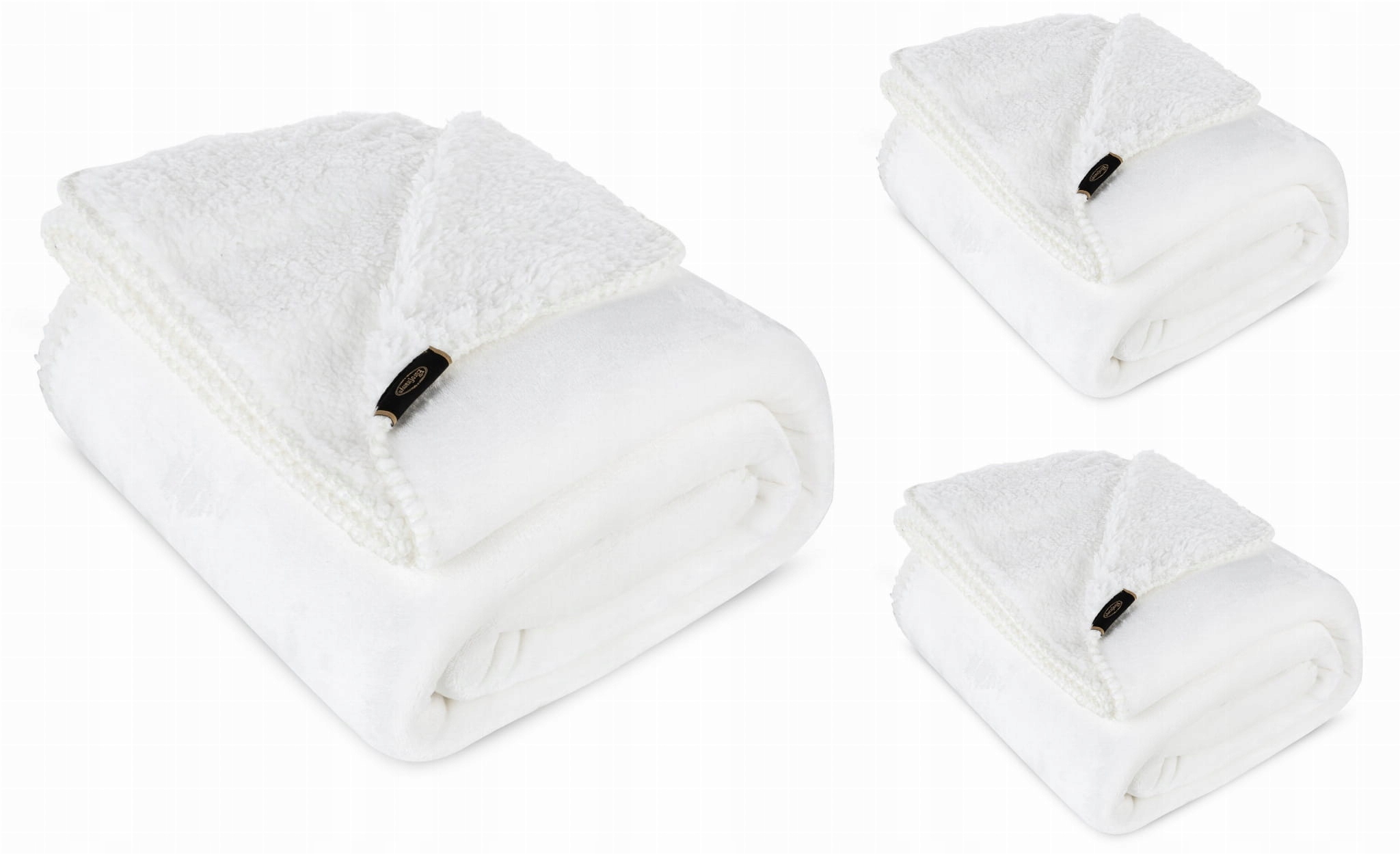 Biały Komplet Narzut Na Kanapę i Fotele 170x210 2x70x160 Eurofirany