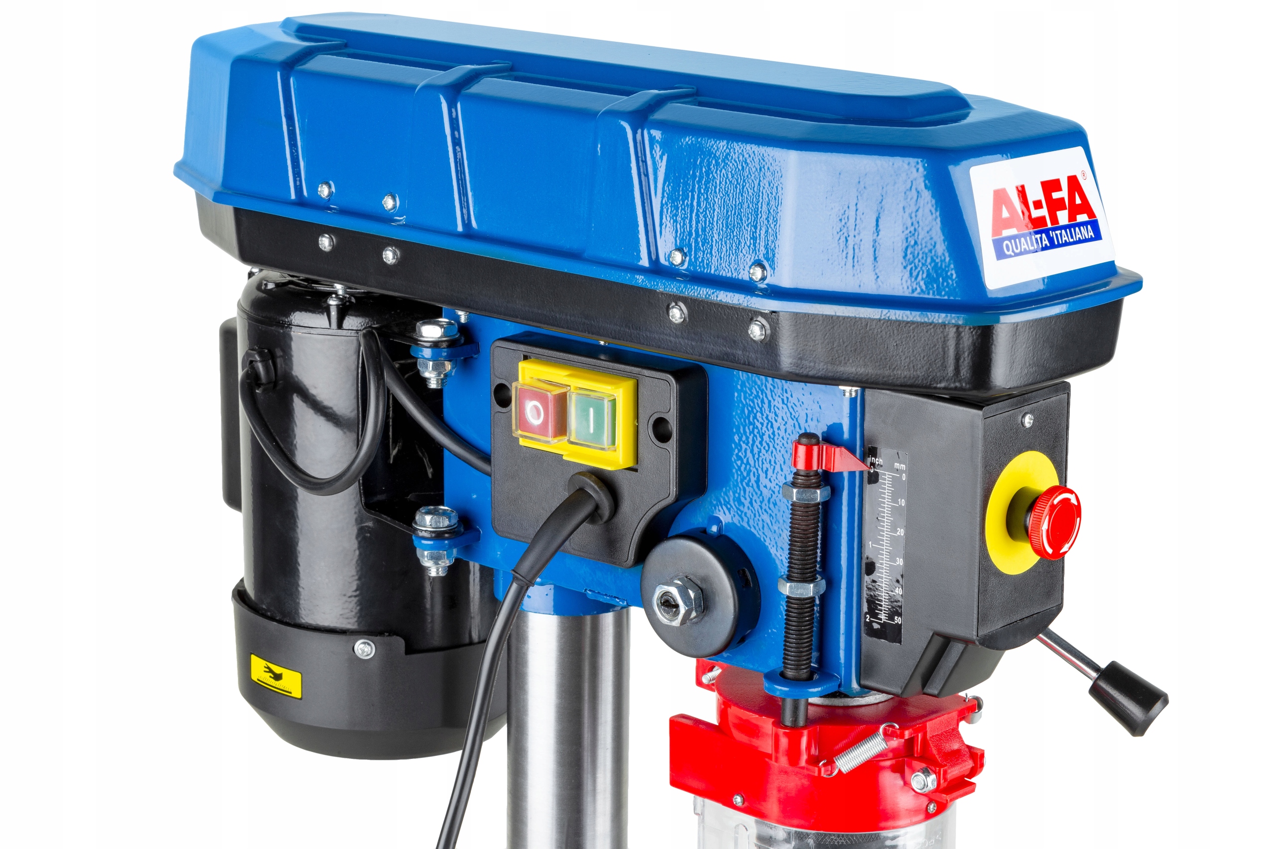 WIERTARKA FREZARKA STOŁOWA SŁUPOWA KOLUMNOWA+IMADŁO REGULACIJA OBROTOW MOC Waga produktu z opakowaniem jednostkowym 17 kg