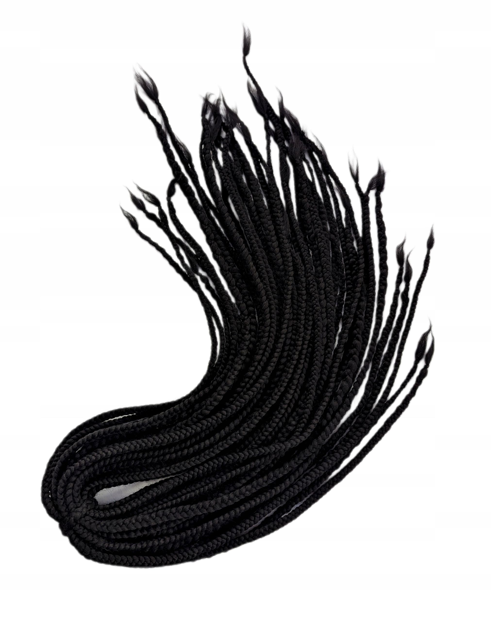 Vlněné copánky Opakovaně Použitelné, černé, Mystická Černá, 10 kusů