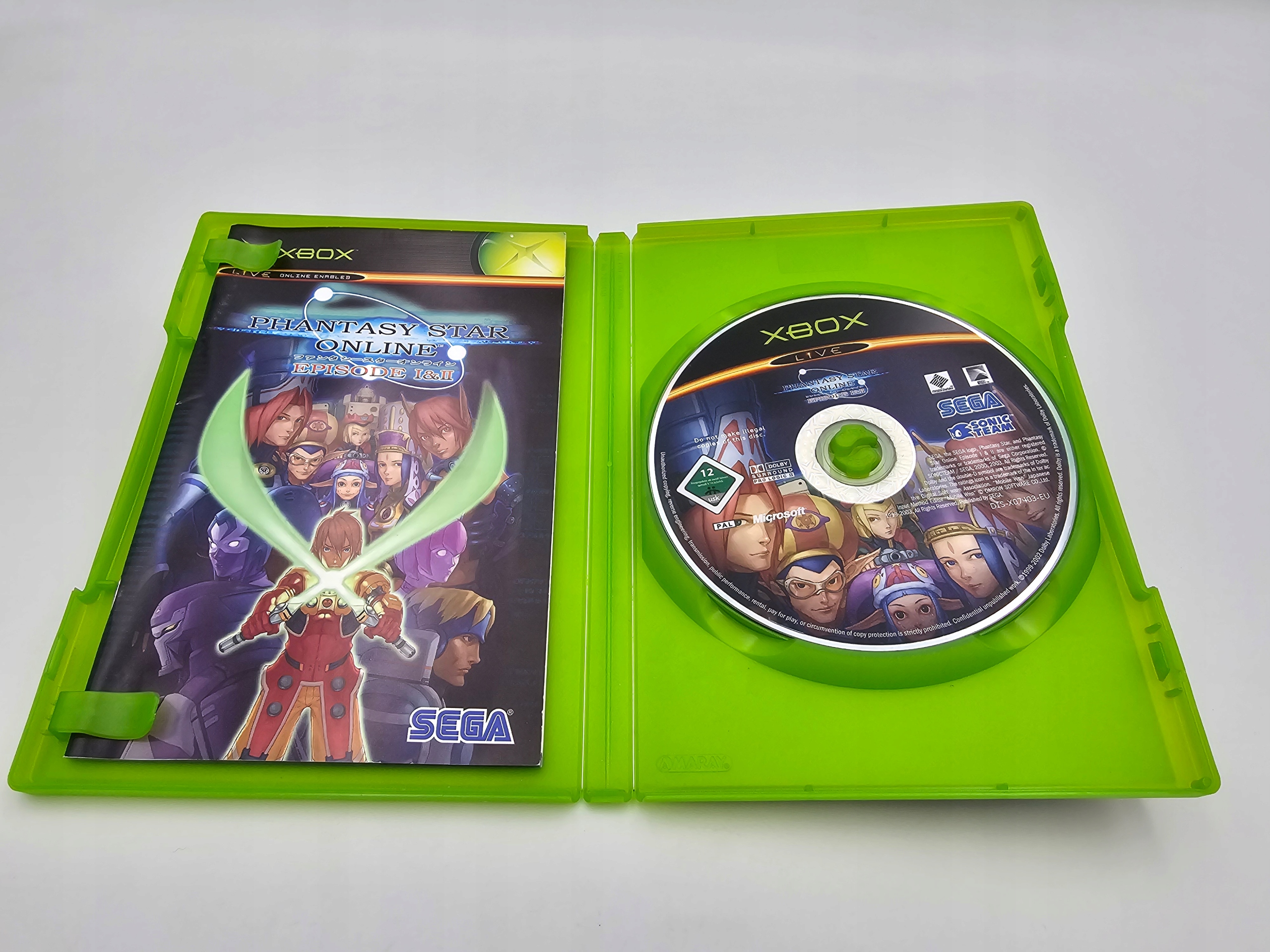 XBOX PHANTASY STAR ONLINE EPISODE I & II Producent .dat