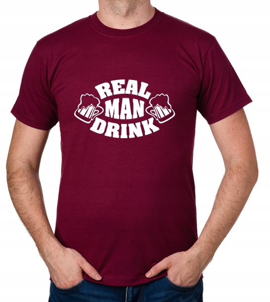 

koszulka Real Man Drink prezent