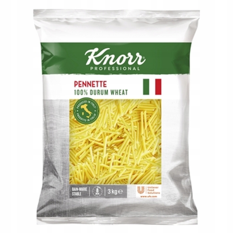 Levně Knorr Těstoviny Penne Durum 3kg Italská kvalita a pružnost