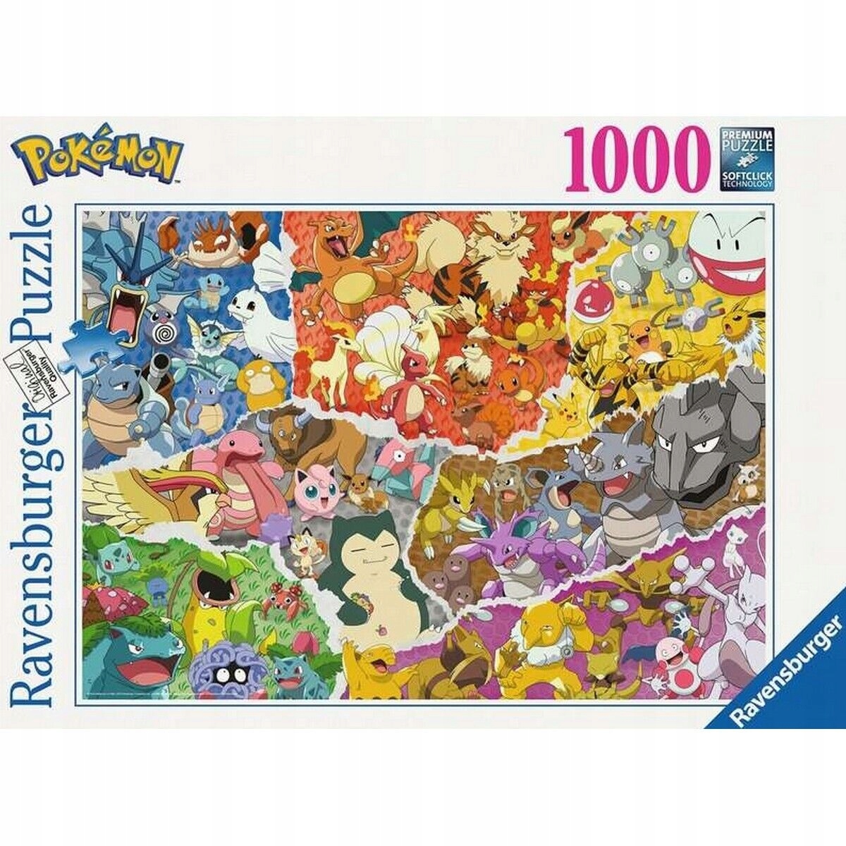 Puzzle Ravensburger Pokémon 1000 elementów Pokemony 1000 sztuk 175772 Marka Ravensburger